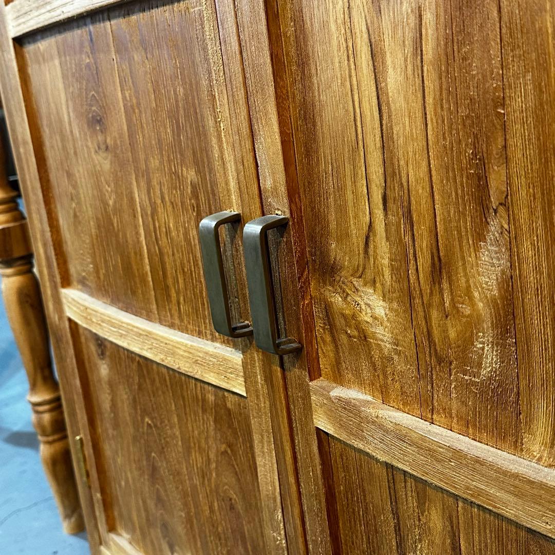 【訳ありチークキャビネットw95×d36×h100cm 通常165,000円が！