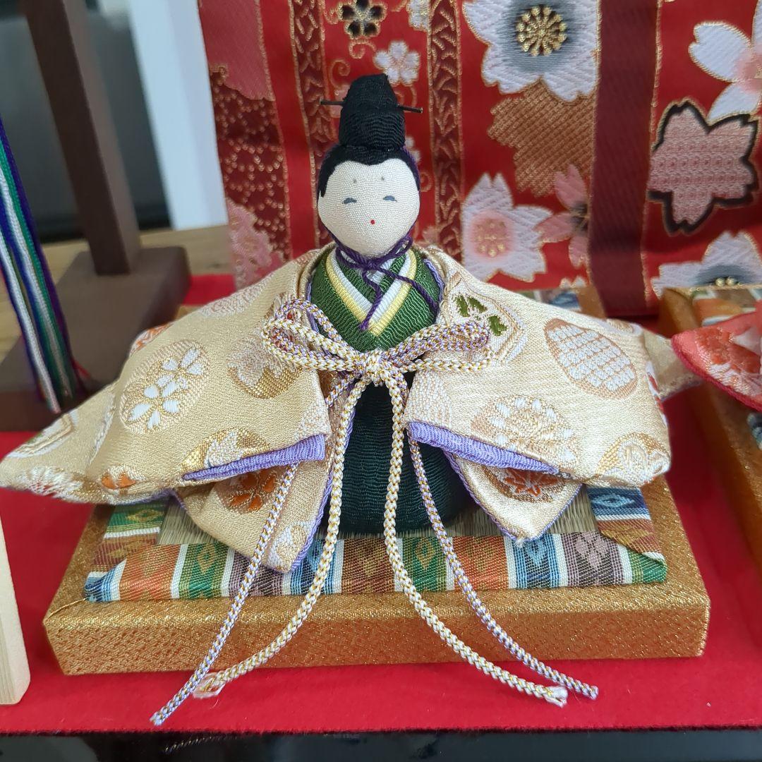 極美品★龍虎堂雛人形　ちりめん細工雛人形リュウコドウ花玉段雛壇飾り