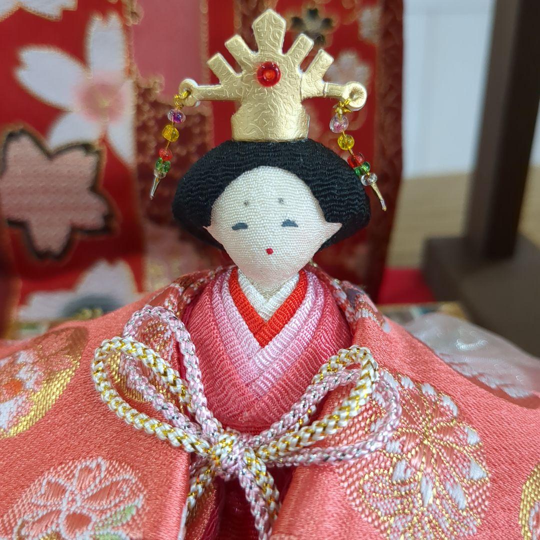 極美品★龍虎堂雛人形　ちりめん細工雛人形リュウコドウ花玉段雛壇飾り