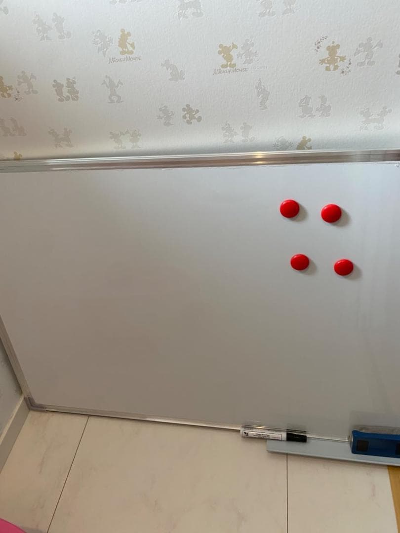 ホワイトボード 壁掛け 無地 マグネットボード 60×90cm ペントレイ脱着*