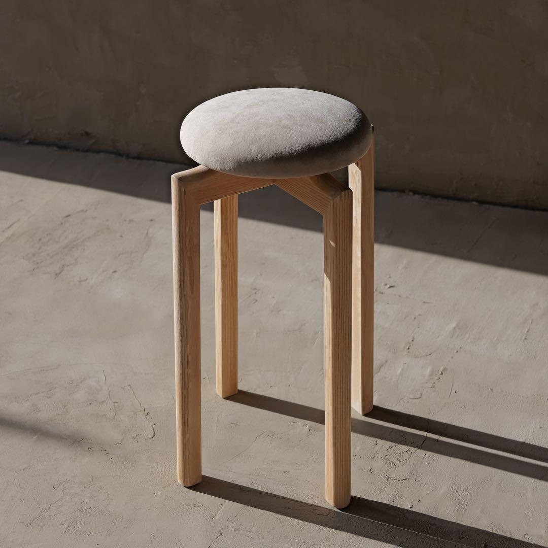 匠工芸 ソープ仕上げ　フルメンテ済み　マッシュルームスツール