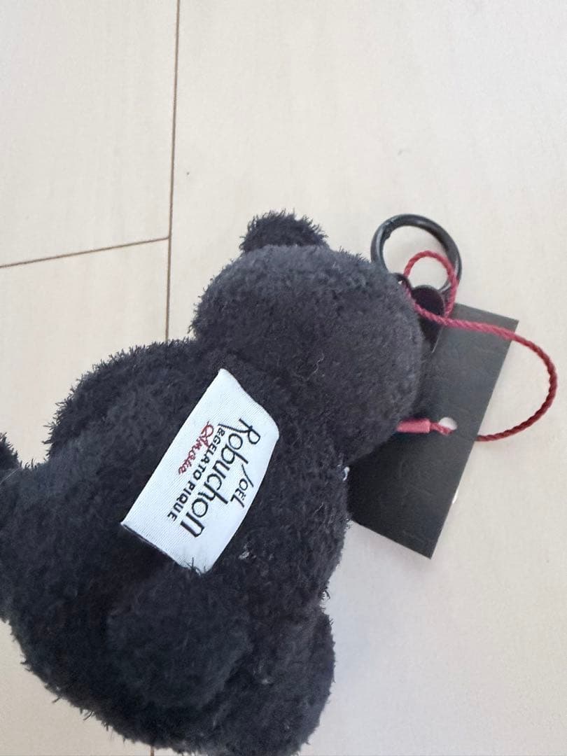 ジェラートピケ ブラックカラーのベアチャーム 山田涼介