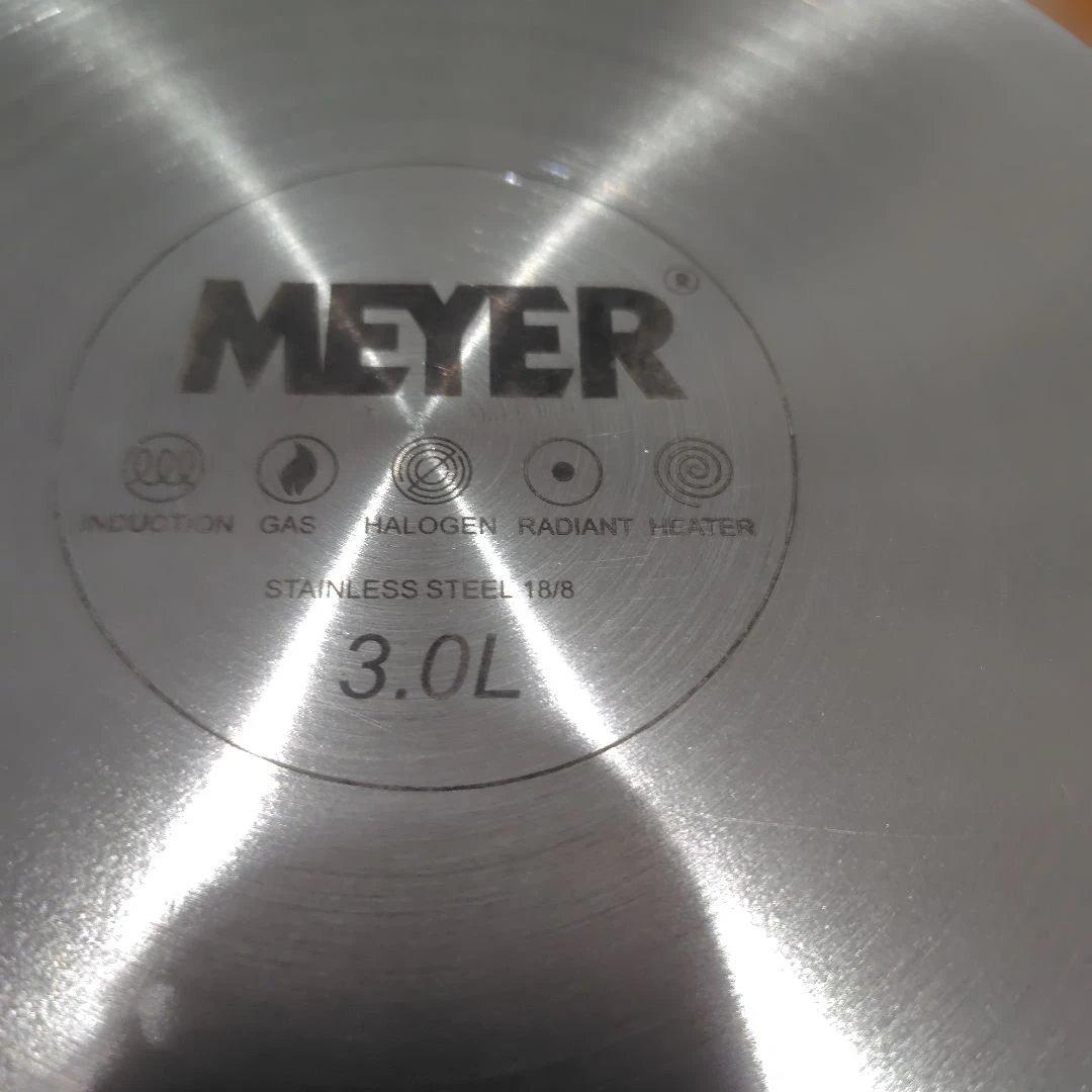 未使用　マイヤー　3L MEYER 圧力鍋 両手鍋　美品　蒸し器付