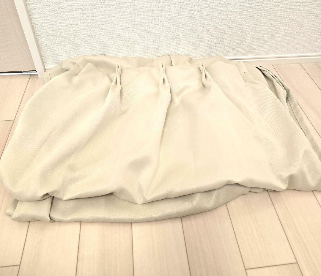 くれない　カーテン　高断熱　スリットカーテン エクリュ 間仕切り 1枚