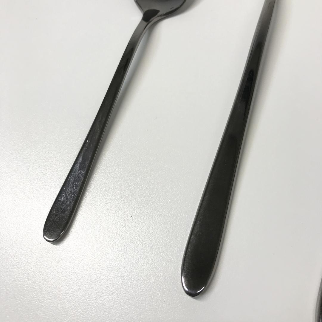 【未使用品】Barazzoni カトラリー 24P チタンシャイン マラカイト