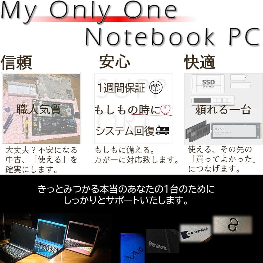 【爆速＆軽量】NEC製オフィス付きUltraLiteノートパソコン Win11