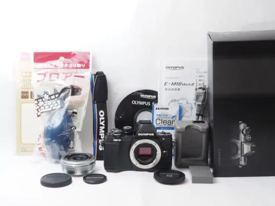 【美品】Wi-Fi＆高速連写OM-D E-M10 Mark IIパンケーキレンズ
