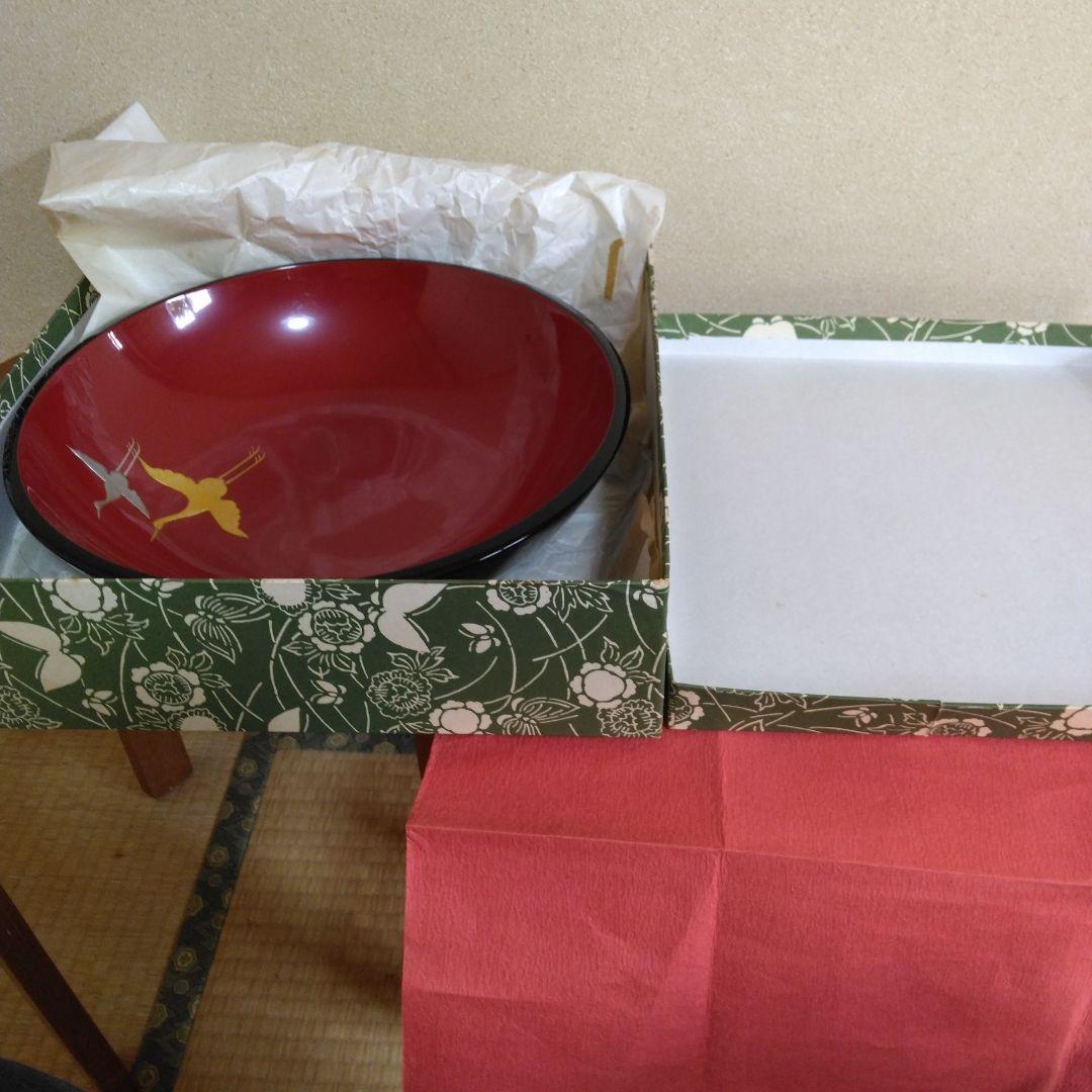 琉球漆器-伝統工芸品-大皿27センチ。