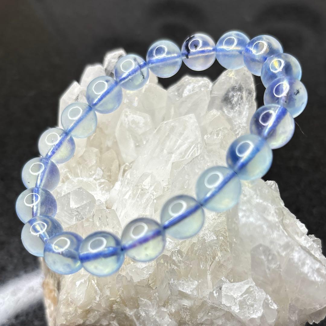 アクアマリンブレスレット　ピンクシラー