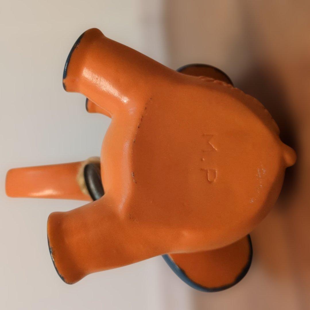 希少 M.P刻印 サトちゃん ソフビ人形 初期型 14cm 昭和レトロ 鈴付き