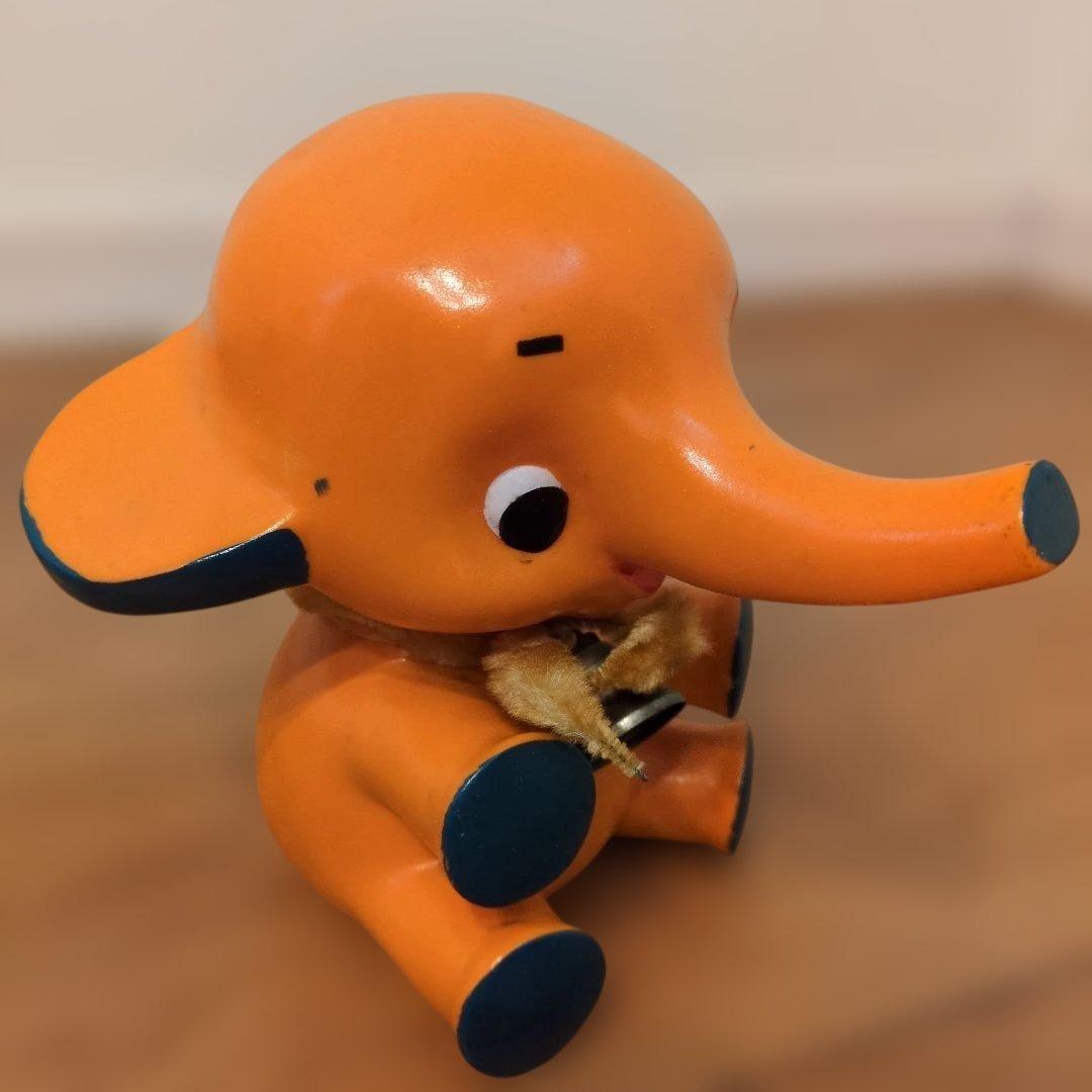 希少 M.P刻印 サトちゃん ソフビ人形 初期型 14cm 昭和レトロ 鈴付き