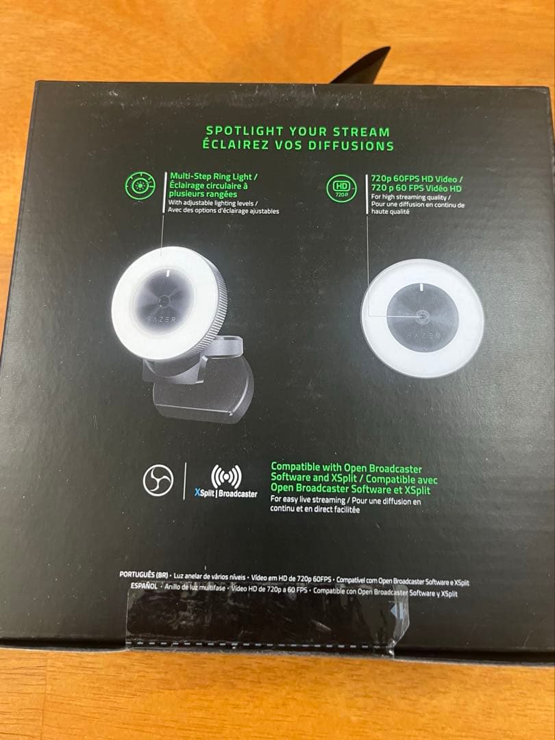 【RAZER】照明付きカメラとマイク　まとめ売り