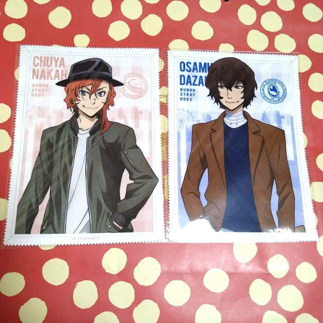 文豪ストレイドッグス 太宰治 中原中也　缶バッチ　キャラ撮りスティック