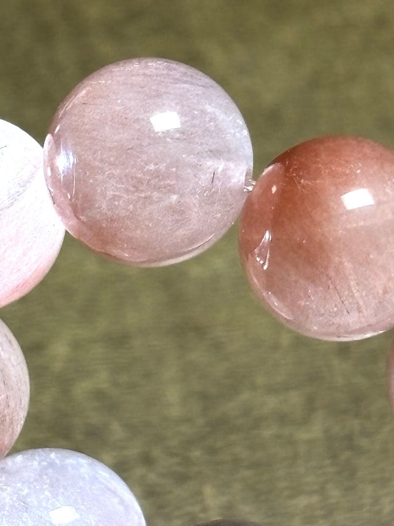 ピンクルチルブレス10㎜（新品未使用）ピンクサゲ高品質　ヴィーナスルチル　希少