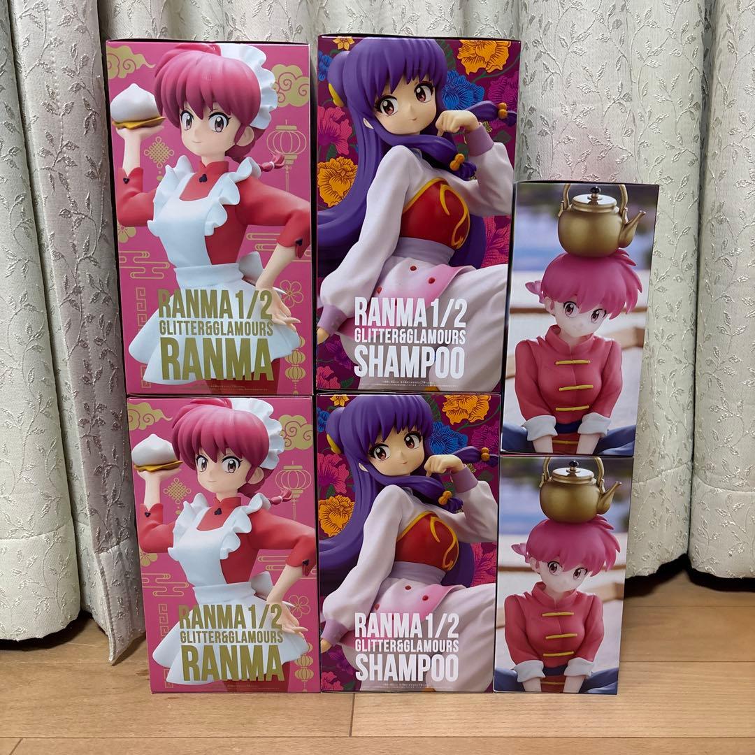 らんま1/2　シャンプー&らんま　フィギュア　6個セット