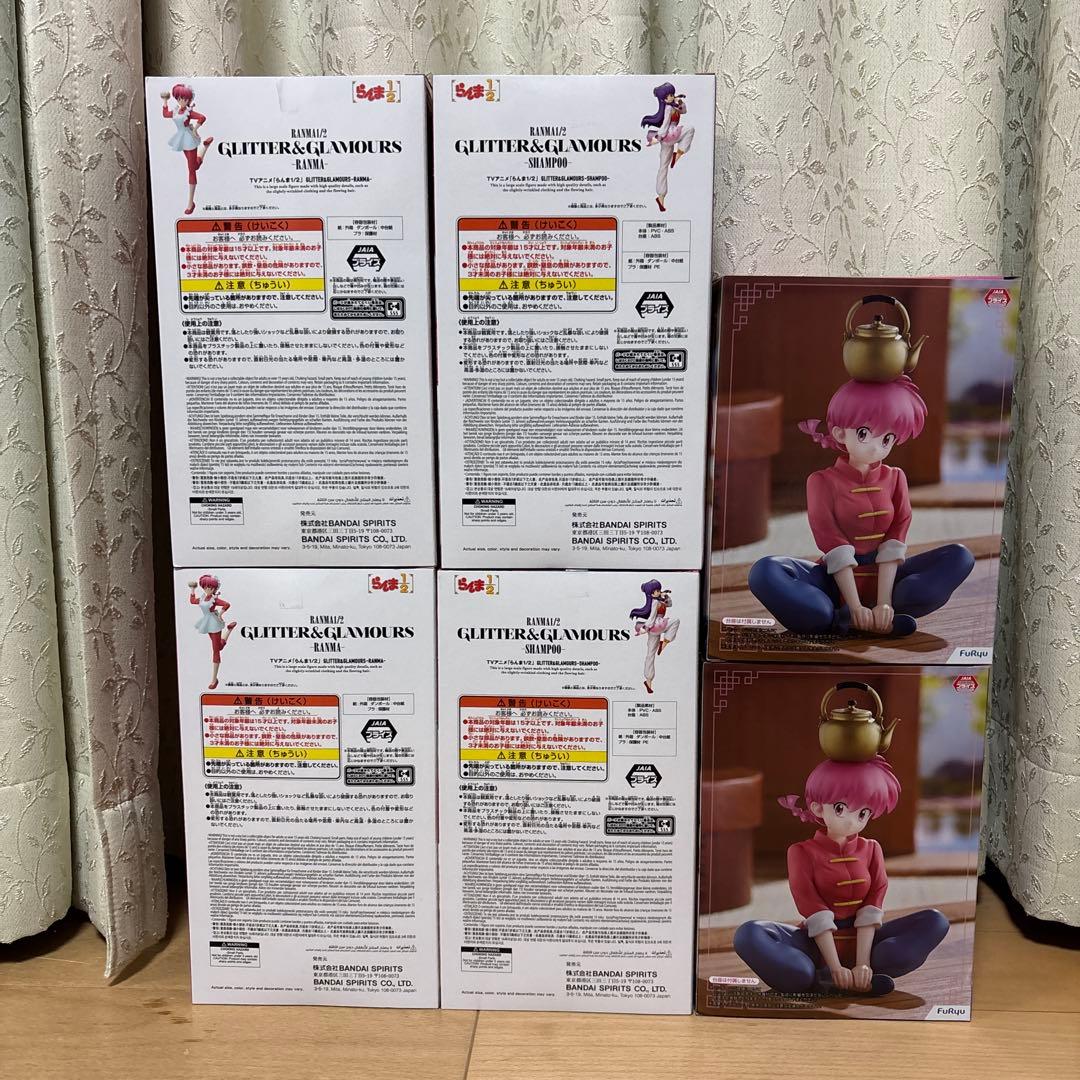 らんま1/2　シャンプー&らんま　フィギュア　6個セット