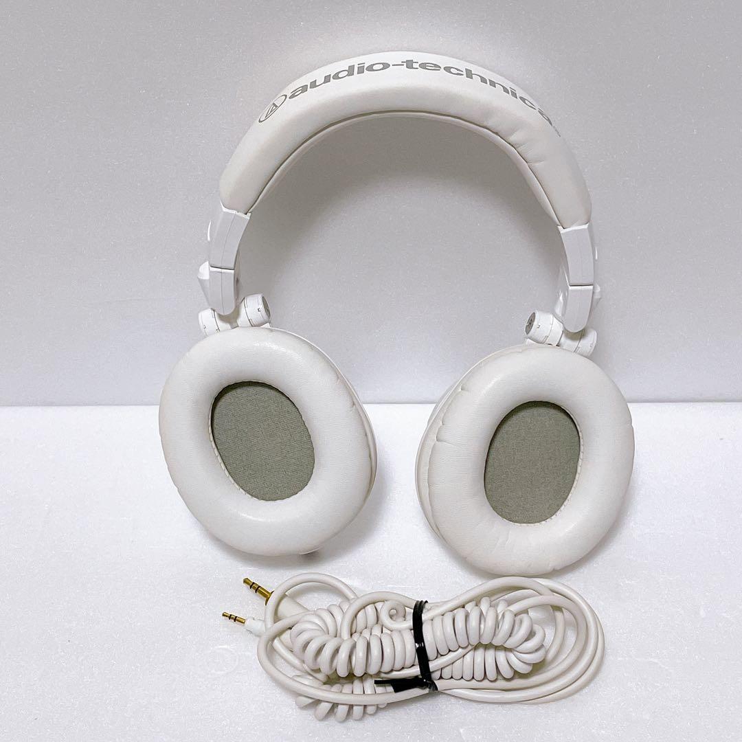 audio technica ATH-M50xWH ホワイト　ジャンク