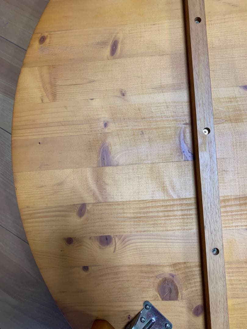 NITORI ニトリ スコッチ100 円卓 テーブル 天然木 折りたたみ