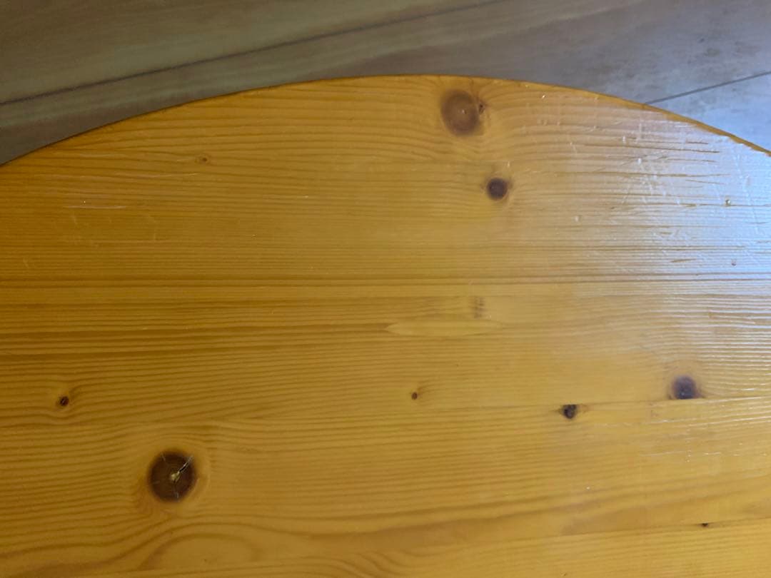 NITORI ニトリ スコッチ100 円卓 テーブル 天然木 折りたたみ