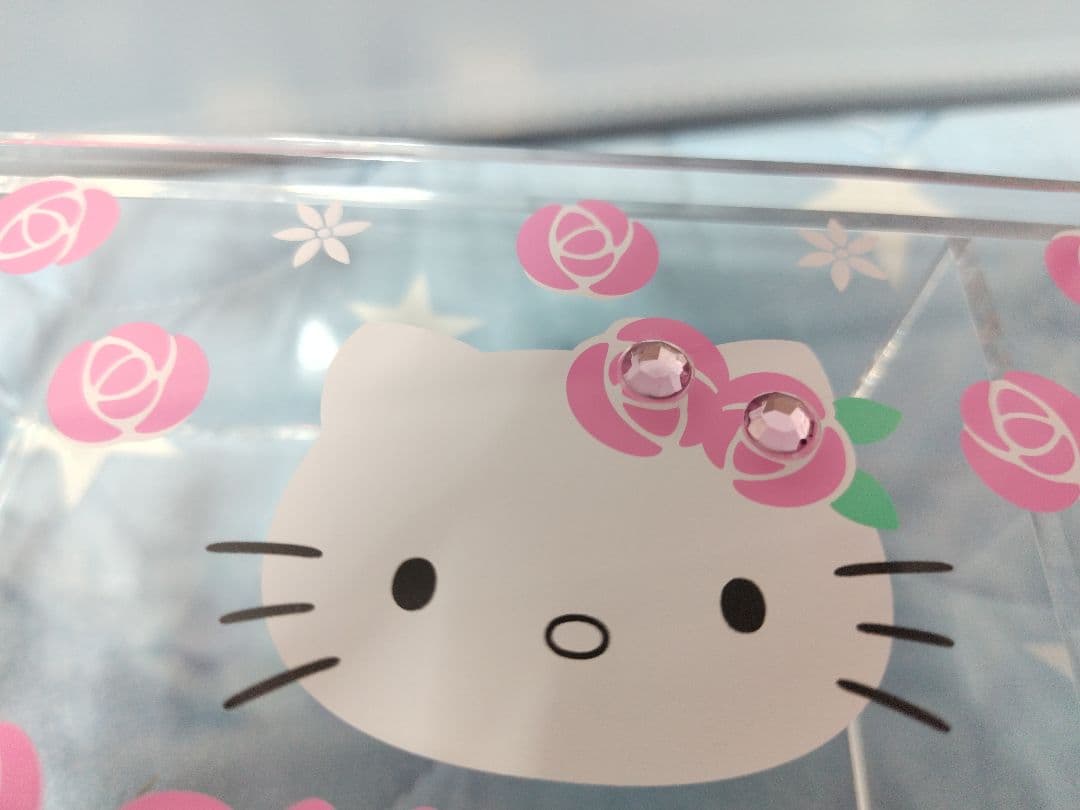 激レア2011 ローズ キティ コットン 綿棒 ケース アクセサリーケース