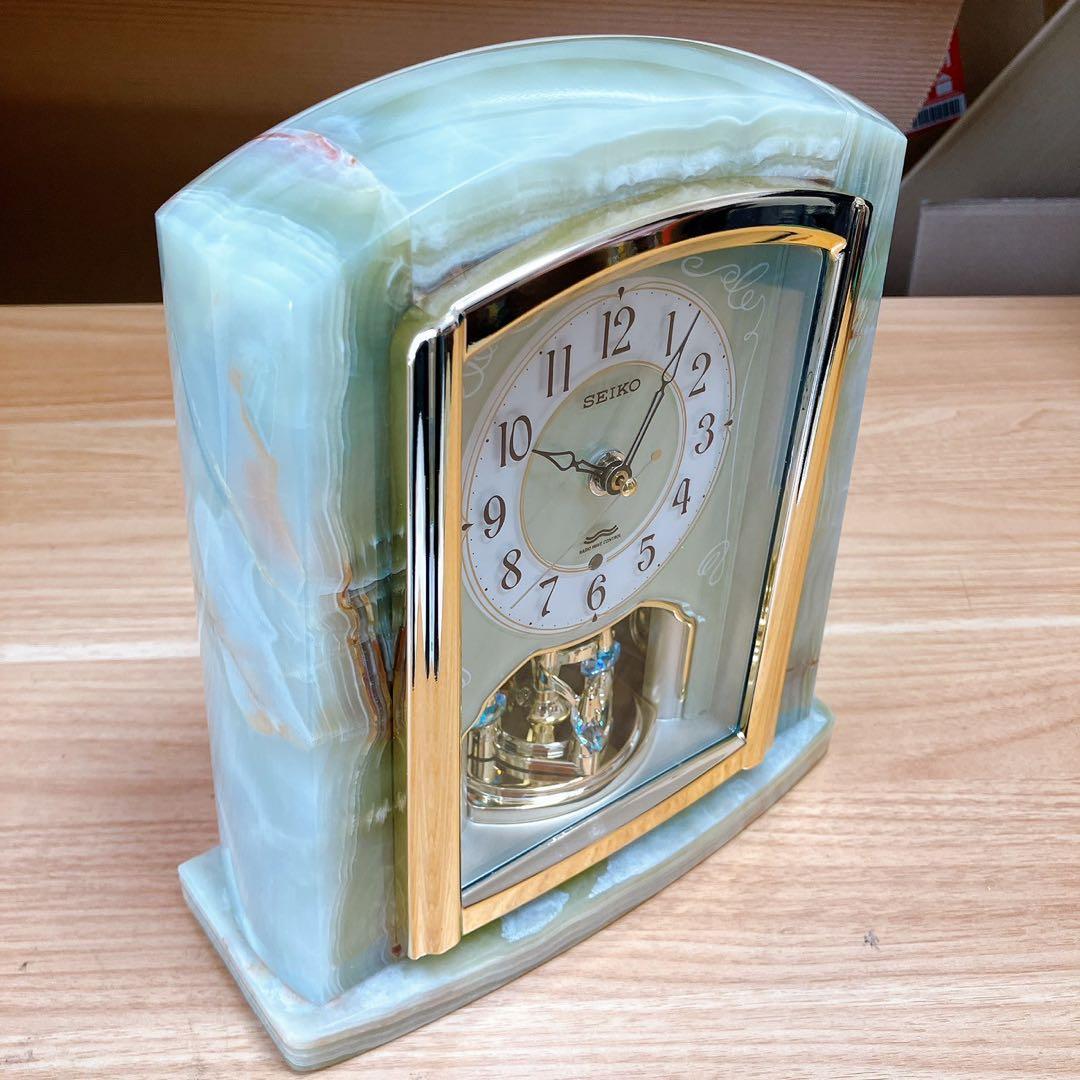 セイコー 置時計 BY223M 電波アナログ