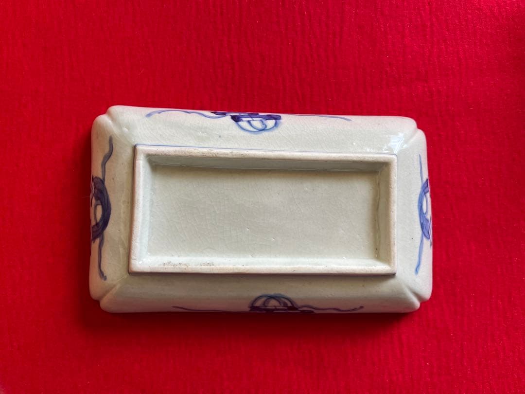 有田焼 伊万里焼 古伊万里 色絵 角皿 5枚 管理A3148