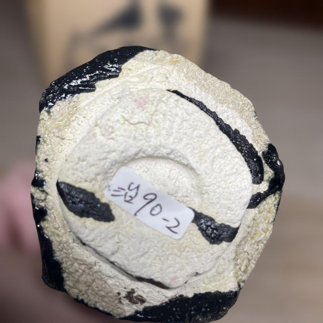 塚本治彦　黒おりべぐいのみ　共箱