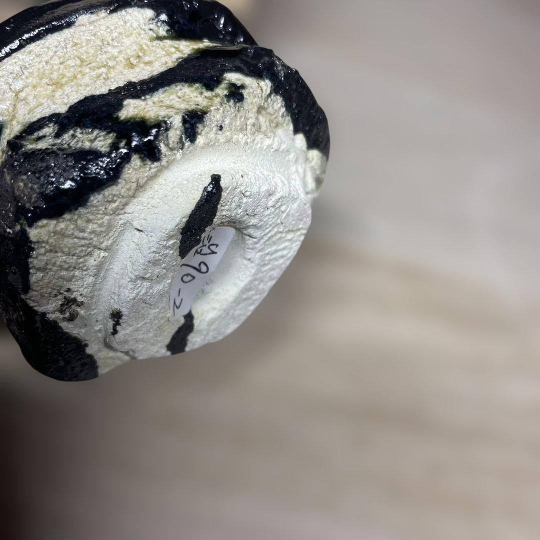 塚本治彦　黒おりべぐいのみ　共箱