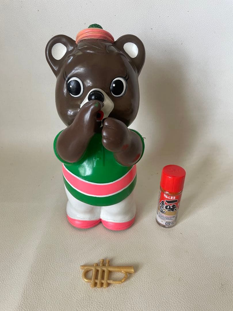 拓銀 拓ちゃん 特大 ソフビ貯金箱 カウンター用 店頭用 音楽隊 トランペット