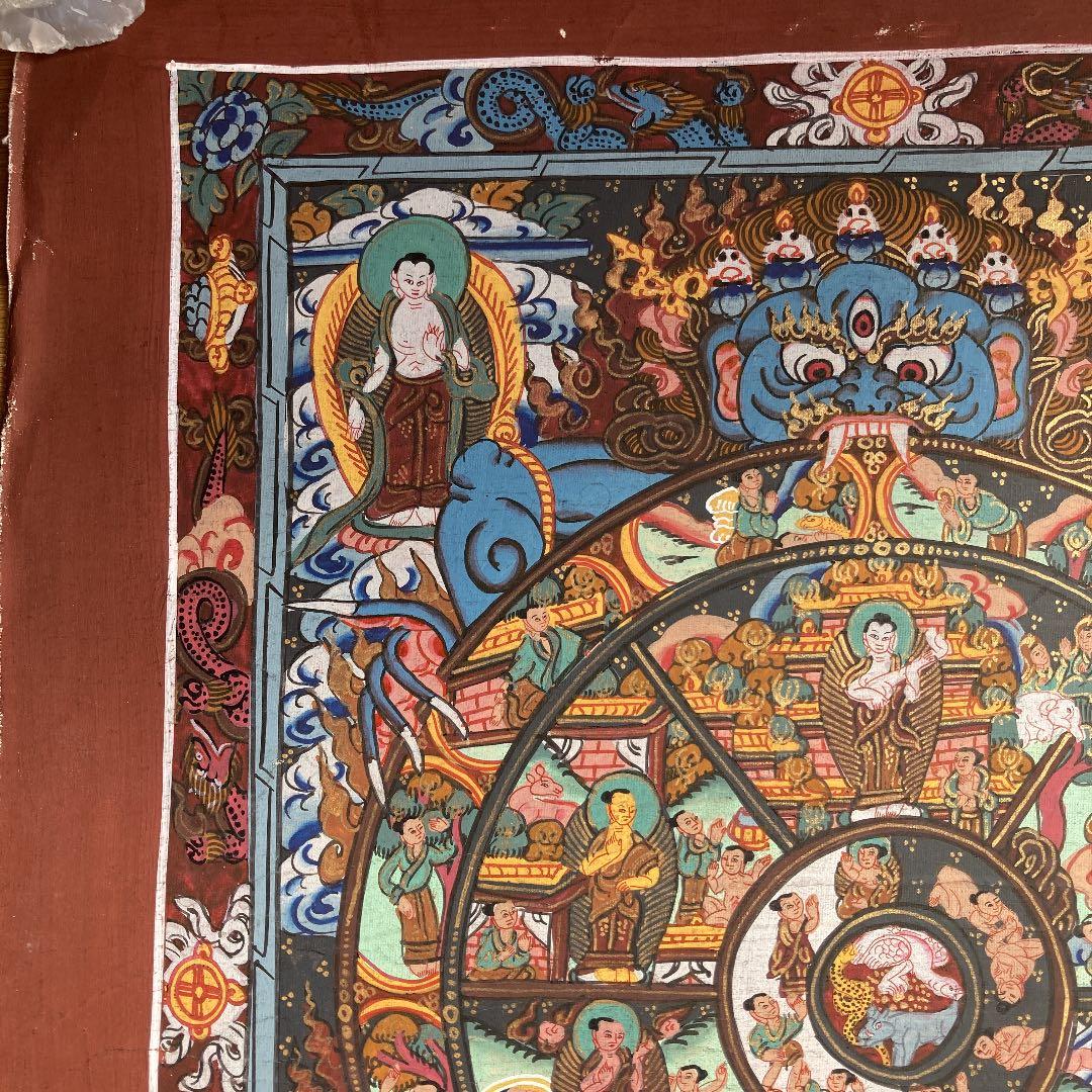 タンカペイント　六道輪廻