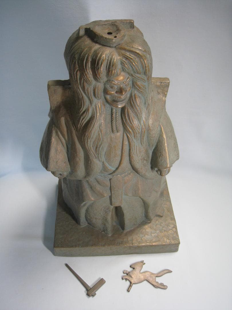 米田美昭　【小狐丸】ブロンズ製　高さ約57㎝　伝説の剣三条小鍛冶宗近にまつわる話