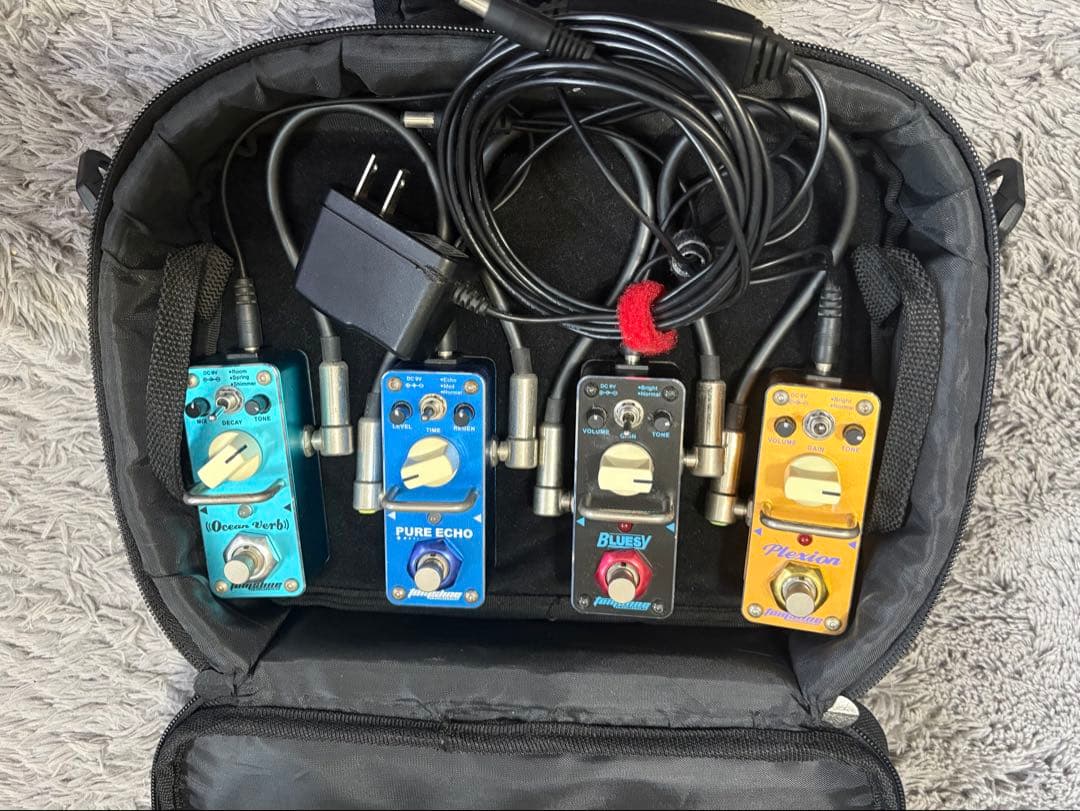 1.ディストーション 2.オーバードライブ 3.ディレイ 4.リバーブ