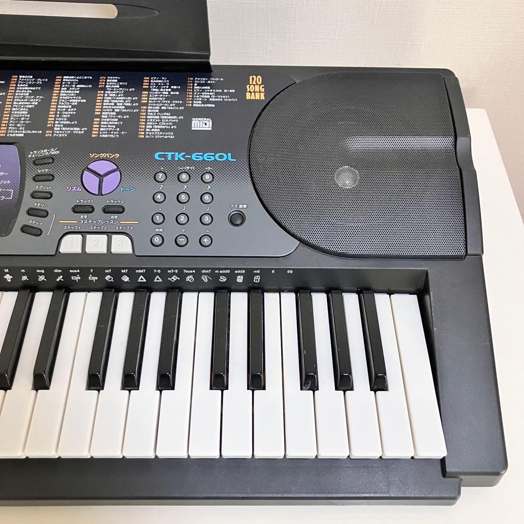 【動作良好】 CASIO CTK-660L キーボード 光ナビゲーション