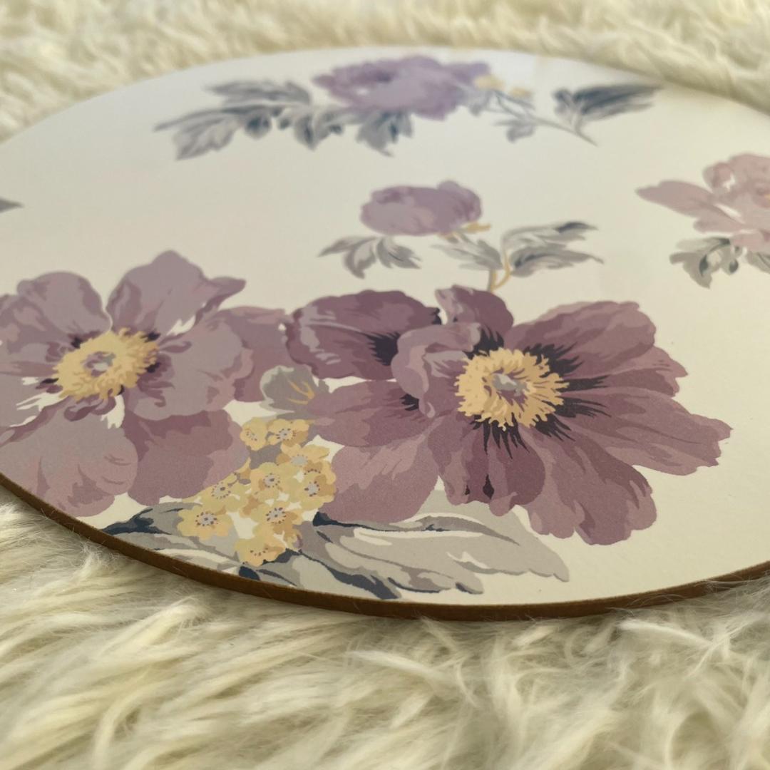 美品★レア★LAURA ASHLEY 花柄 プレイスマット&コースター 各4枚