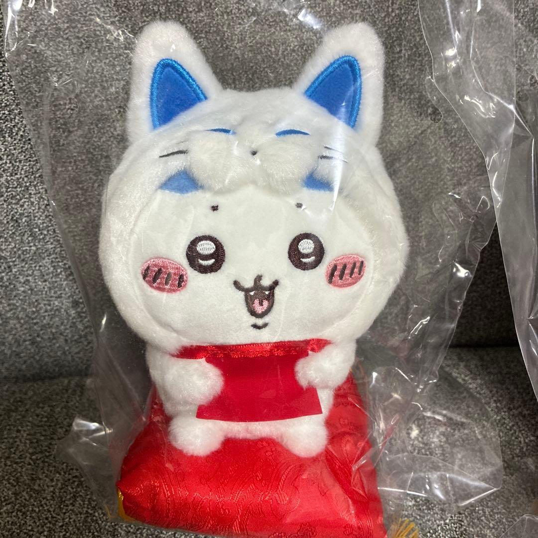 【新品、メルカリ便】ちいかわ　もぐもぐ本舗　伏見稲荷なぬいぐるみ　3点セット