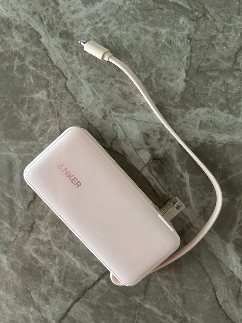Anker Power Bank 10000mAhライトニングケーブル ピンク