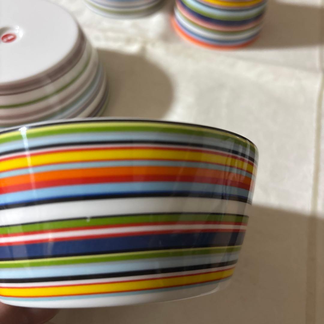 イッタラ オリゴ デザートボウル 、マグカップベージュ オレンジ　各2個セット