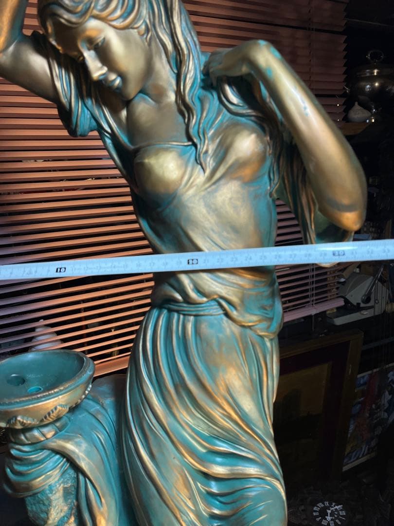 女神像、ブロンズ風女神像、女神ブロンズ風置物、92センチ、FRP製