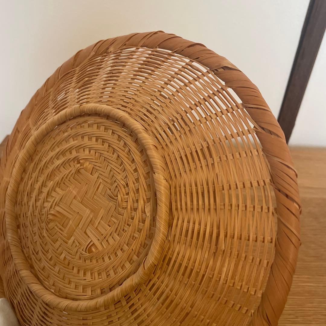 竹製 丸型ざる23.5cm 盛ざる　ザル　盛りざる　器　ナチュラル　丸ざる