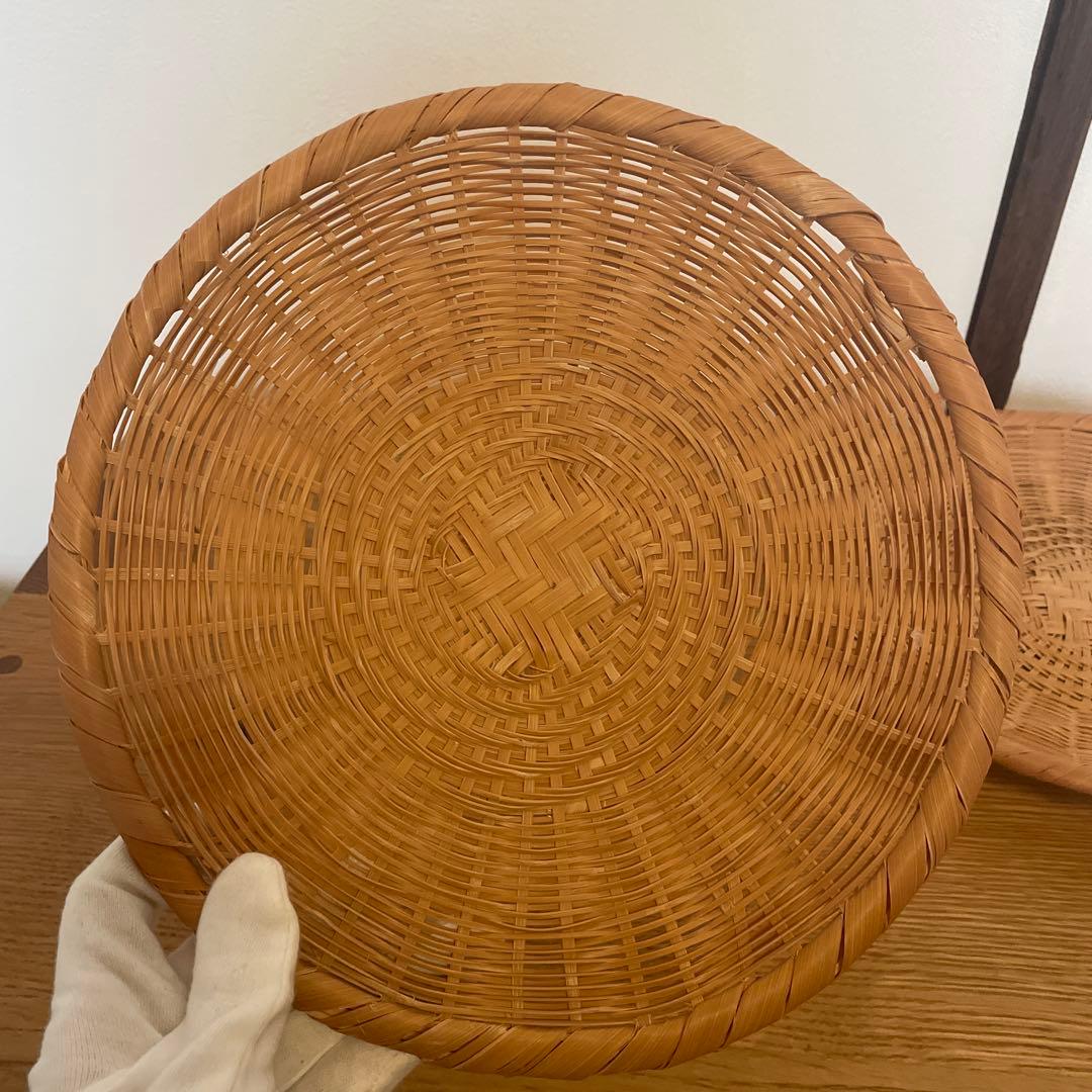竹製 丸型ざる23.5cm 盛ざる　ザル　盛りざる　器　ナチュラル　丸ざる