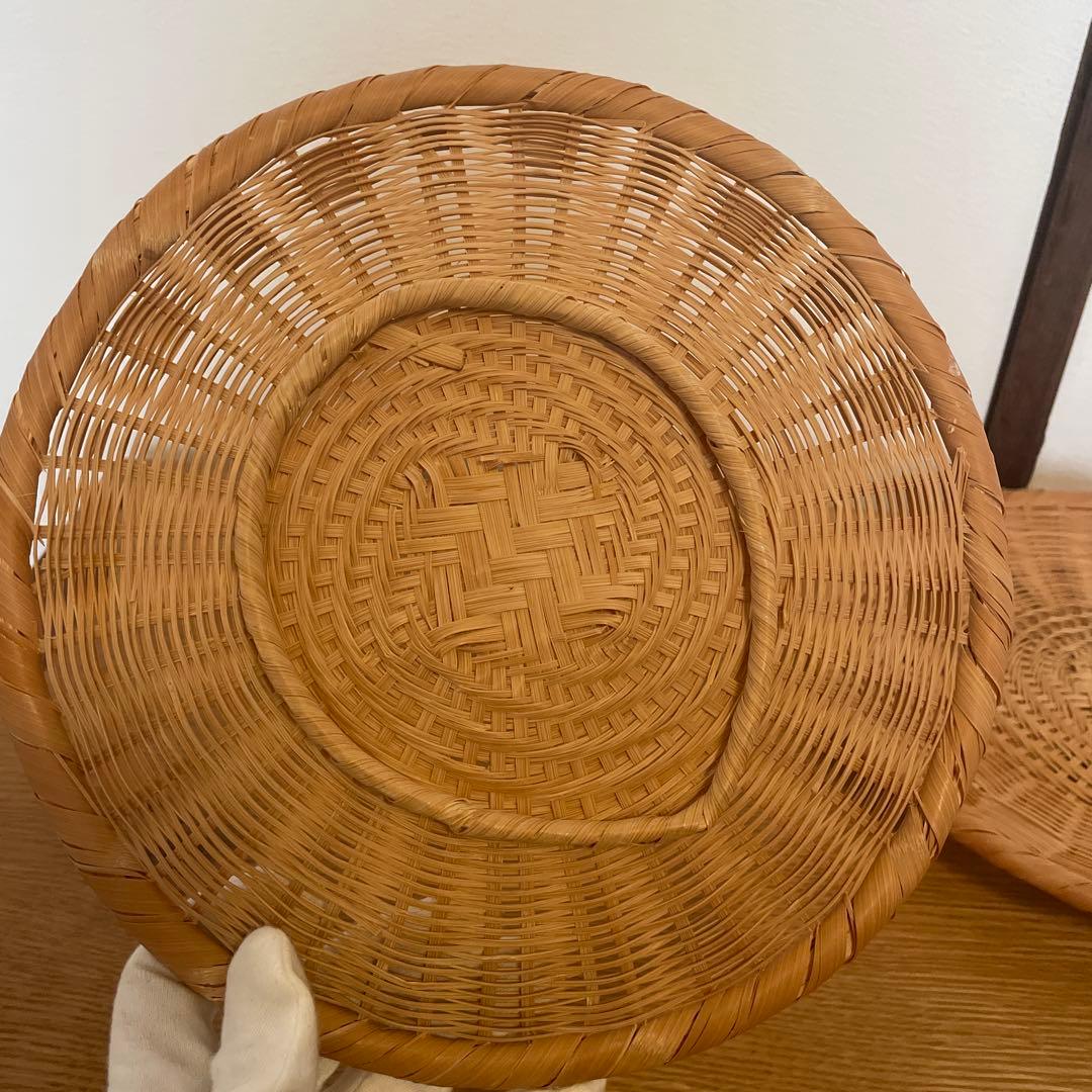 竹製 丸型ざる23.5cm 盛ざる　ザル　盛りざる　器　ナチュラル　丸ざる