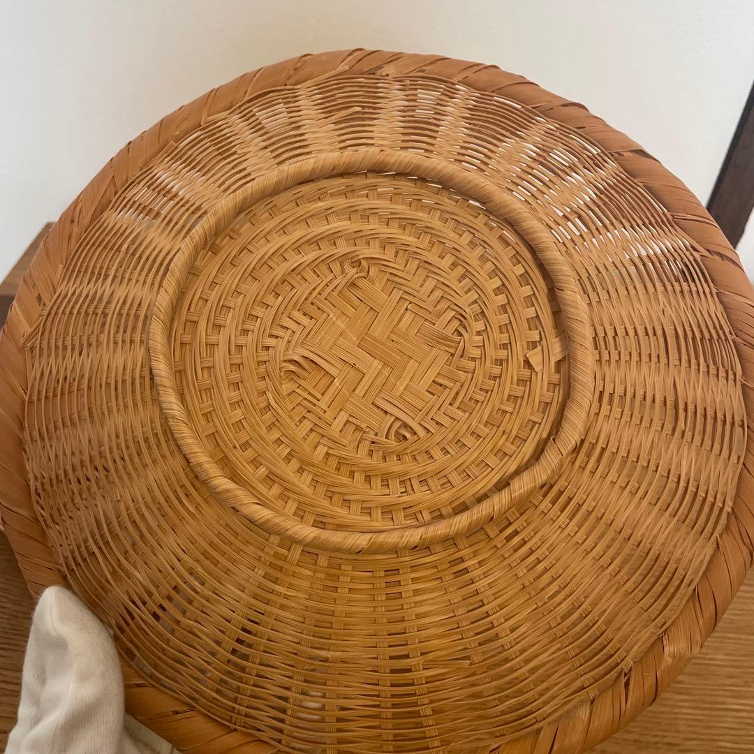 竹製 丸型ざる23.5cm 盛ざる　ザル　盛りざる　器　ナチュラル　丸ざる