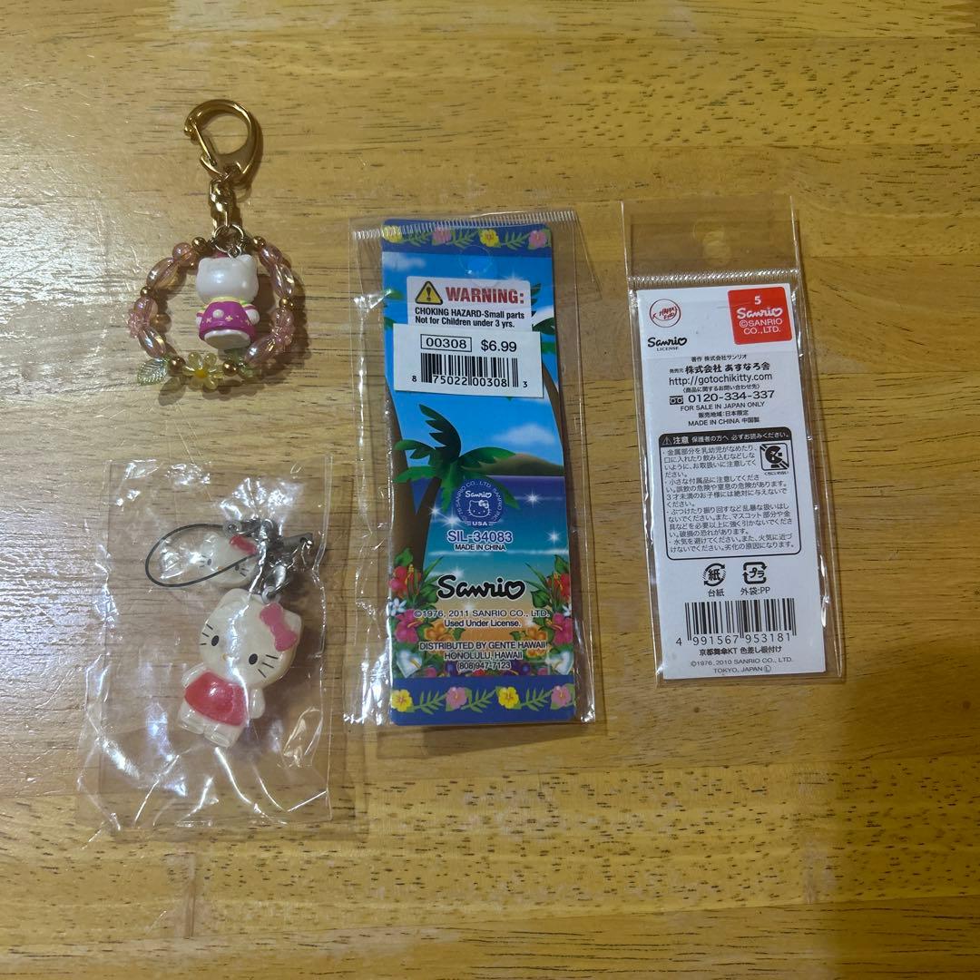 ハワイハローキティ ストラップセット 四点セット
