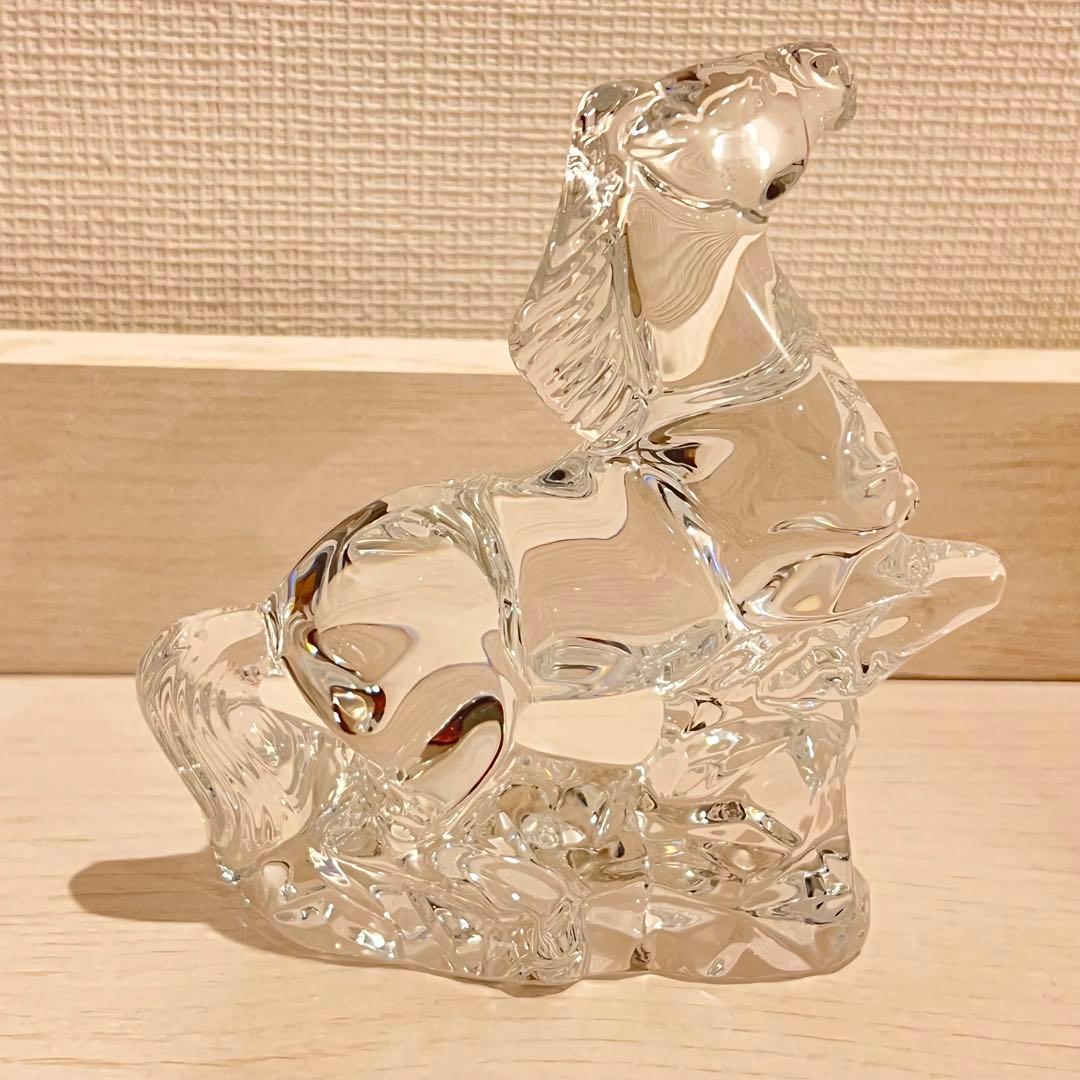 バカラ 馬 置物 クリスタル
