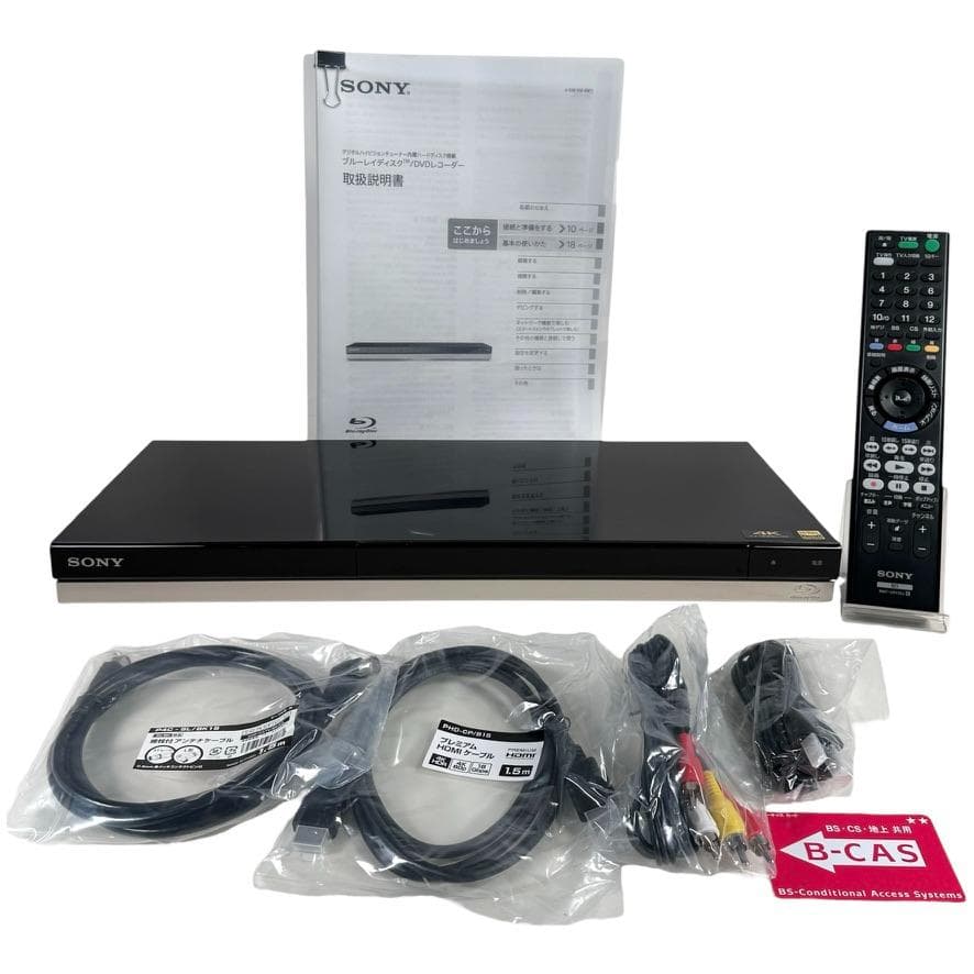 2019年製ソニー ブルーレイレコーダー1TB 2チューナーBDZ-ZW1500