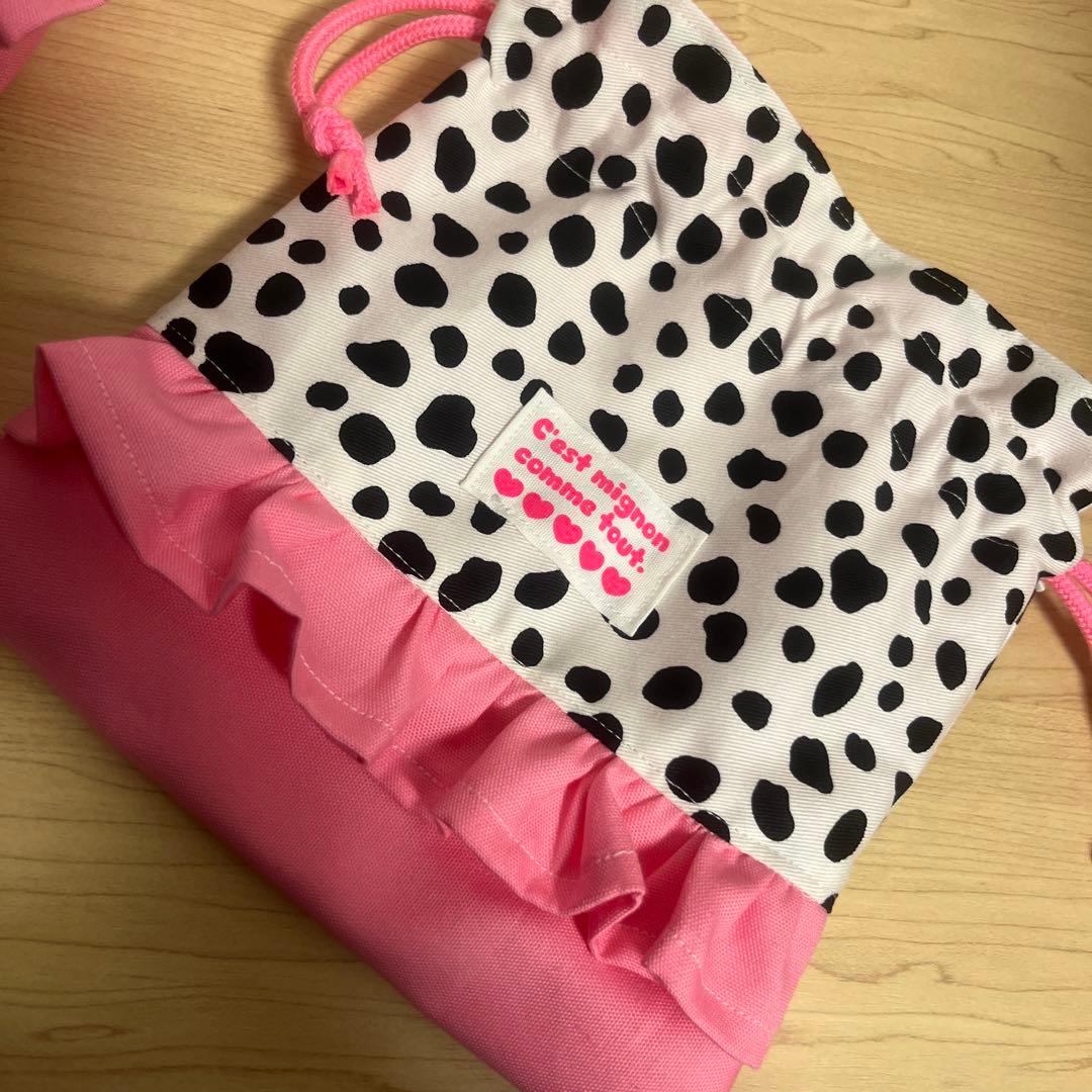 【セール】入園入学　5点セット　ダルメシアン柄