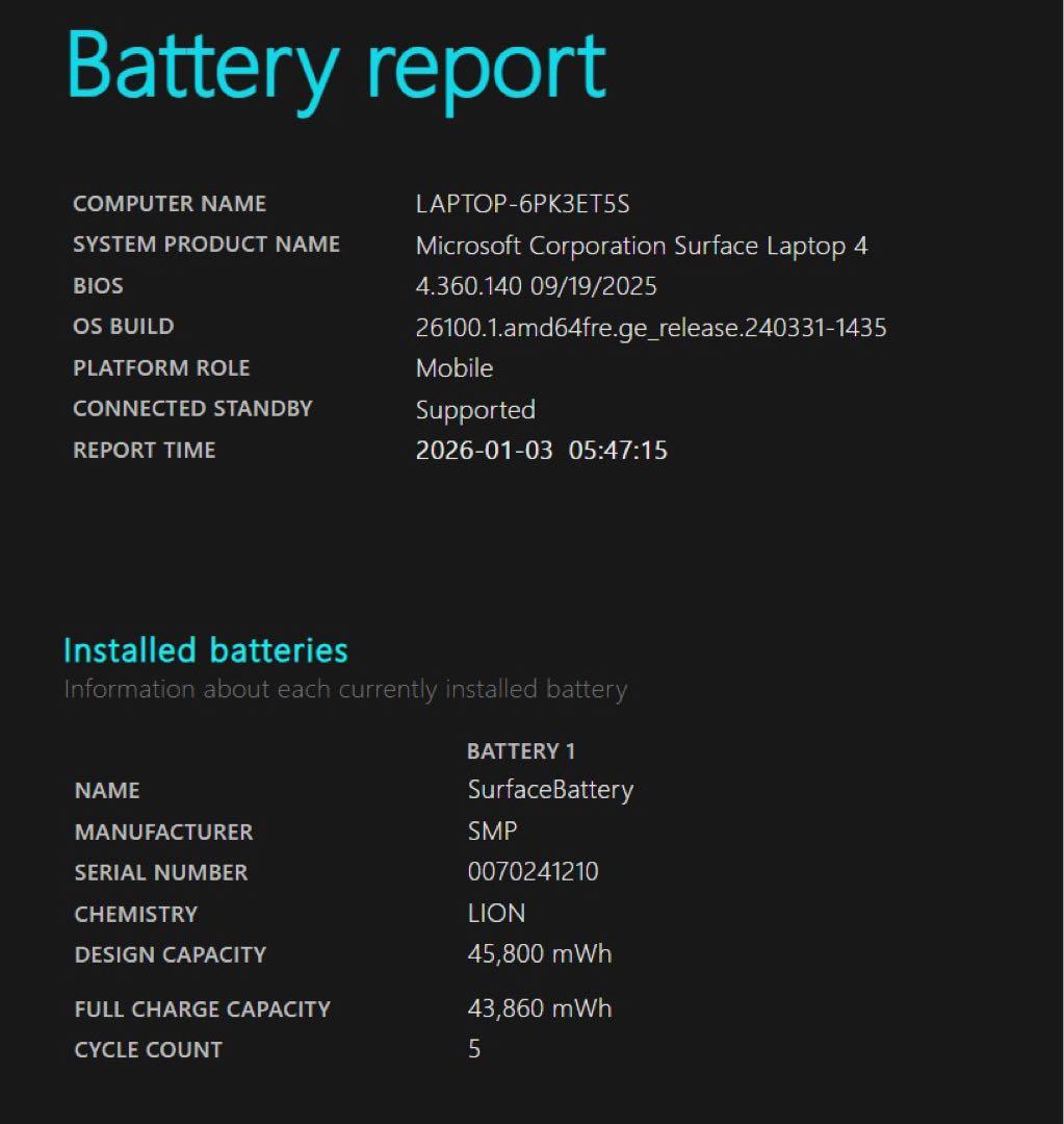 Windowsノート本体 Surface Laptop4 13.5 Ryzen 5/16GB/256GB