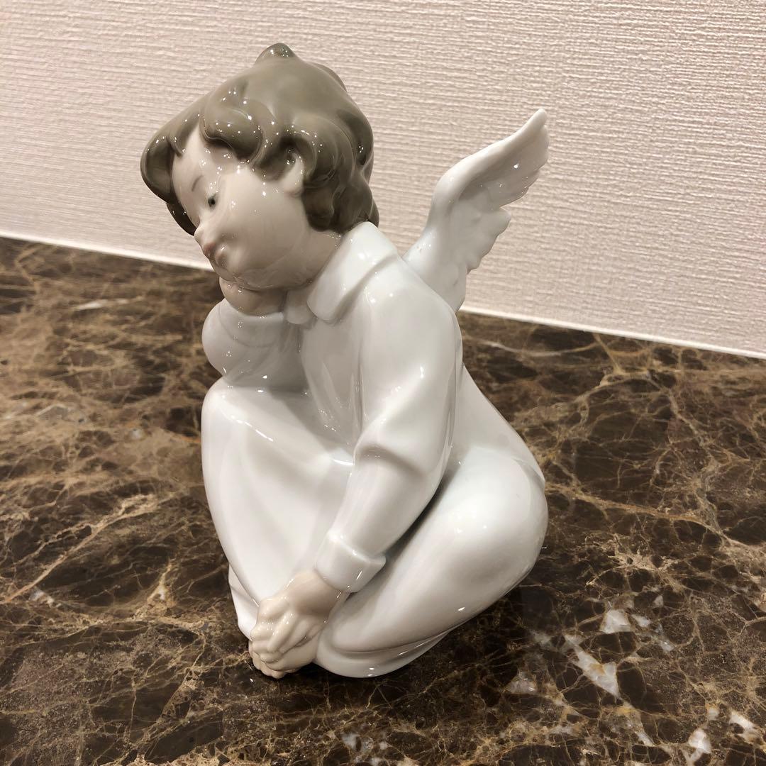 リヤドロ　天使の考えごと　なんとかなるよ　置物①