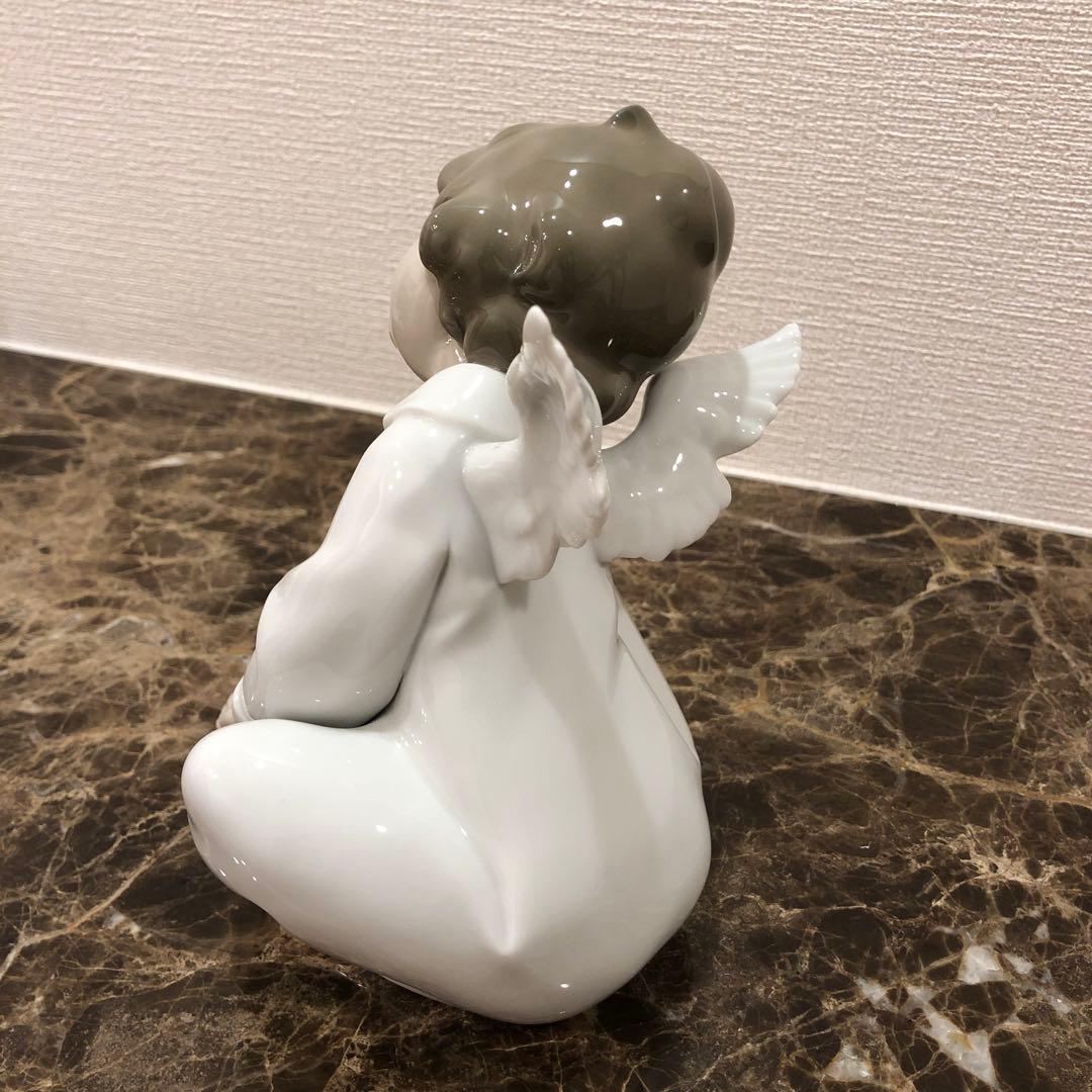 リヤドロ　天使の考えごと　なんとかなるよ　置物①