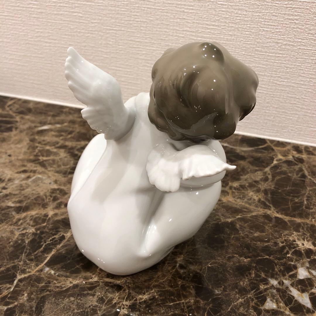リヤドロ　天使の考えごと　なんとかなるよ　置物①